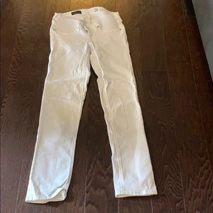 Jcrew matchstick white maternity jeans